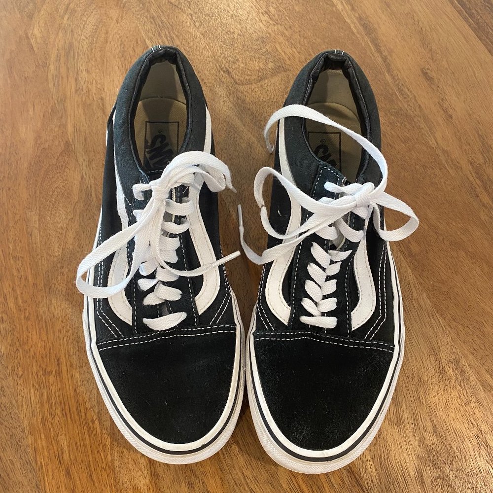Vans, Black OLD SKOOL SHOE, Lightly Used
